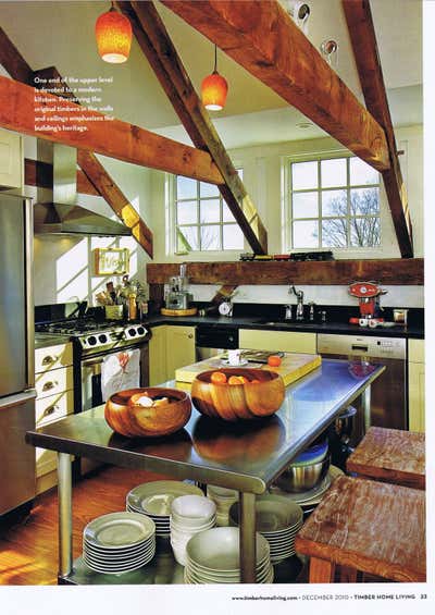  Contemporary Craftsman Country House Kitchen. Barn Conversion by DiGuiseppe.