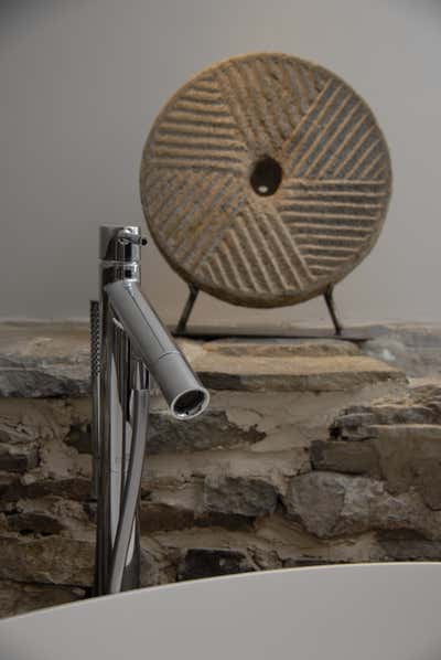  Rustic Country House Bathroom. Stone House Restoration & Design by DiGuiseppe.