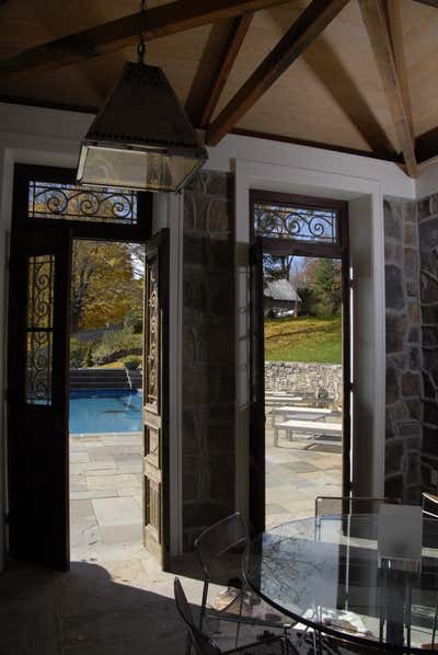  Arts and Crafts Country House Patio and Deck. Stone House Restoration & Design by DiGuiseppe.