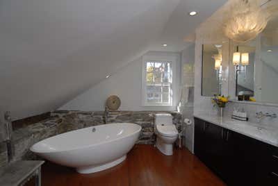 Modern Country House Bathroom. Stone House Restoration & Design by DiGuiseppe.