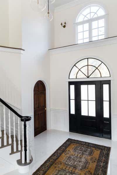  English Country Farmhouse Family Home Entry and Hall. Project Natura Mod by Lawless Design.