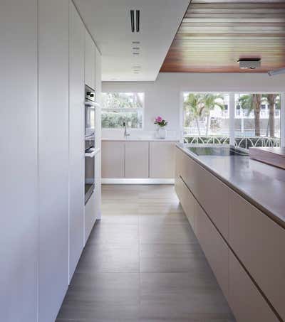  Coastal Beach House Kitchen. 1950’s Oceanside Condo Makeover by RAYMOND NICOLAS.