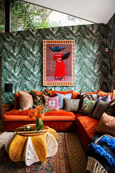  Maximalist Living Room. Eclectic Rock Star by Peti Lau Inc.