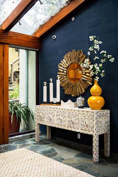  Eclectic Maximalist Family Home Entry and Hall. Eclectic Rock Star by Peti Lau Inc.