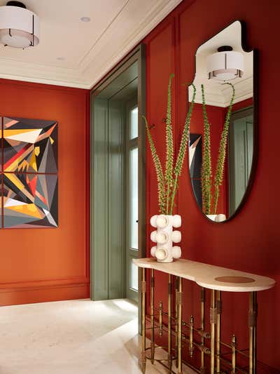  Contemporary Eclectic Entry and Hall. Luxury Modern Apartment by O&A Design Ltd.
