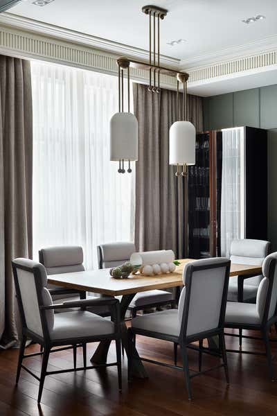 Contemporary Apartment Dining Room. Luxury Modern Apartment by O&A Design Ltd.