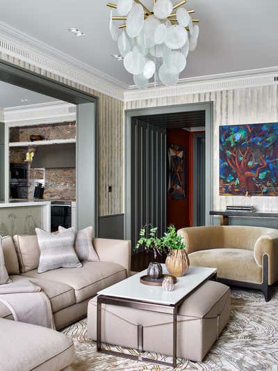  Eclectic Apartment Living Room. Luxury Modern Apartment by O&A Design Ltd.