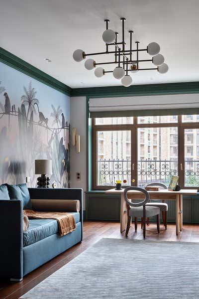  Eclectic Modern Apartment Children's Room. Luxury Modern Apartment by O&A Design Ltd.