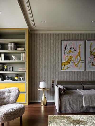Contemporary Children's Room. Luxury Modern Apartment by O&A Design Ltd.