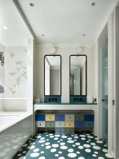 Contemporary Apartment Bathroom. Luxury Modern Apartment by O&A Design Ltd.