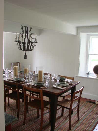  Farmhouse Country Country House Dining Room. Historic Renovation in the Hudson Valley by DiGuiseppe.