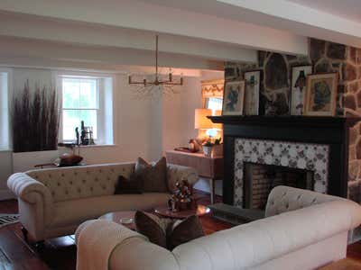  Cottage Country House Living Room. Historic Renovation in the Hudson Valley by DiGuiseppe.