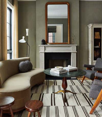  Eclectic Family Home Living Room. Lincoln Park Residence by Wendy Labrum Interiors.