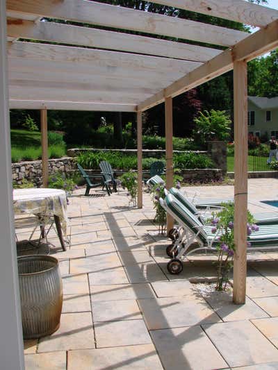  Country Modern Patio and Deck. Pool House by DiGuiseppe.