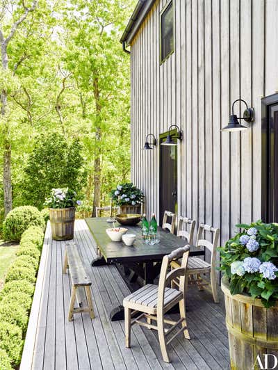  Farmhouse French Exterior. Sag Harbor by Estee Stanley Design .