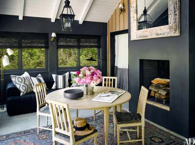  Eclectic Maximalist Vacation Home Dining Room. Sag Harbor by Estee Stanley Design .