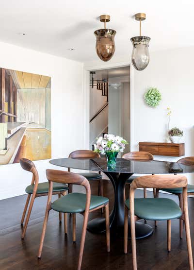 Minimalist Apartment Dining Room. Chelsea Duplex Penthouse by Lewis Birks LLC.