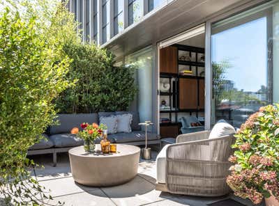  Contemporary Modern Apartment Patio and Deck. Chelsea Duplex Penthouse by Lewis Birks LLC.