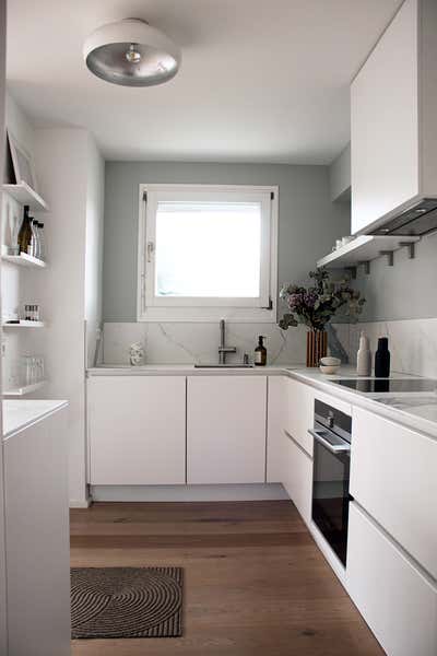  Country Scandinavian Kitchen. Apartment MS by ZWEI Design.