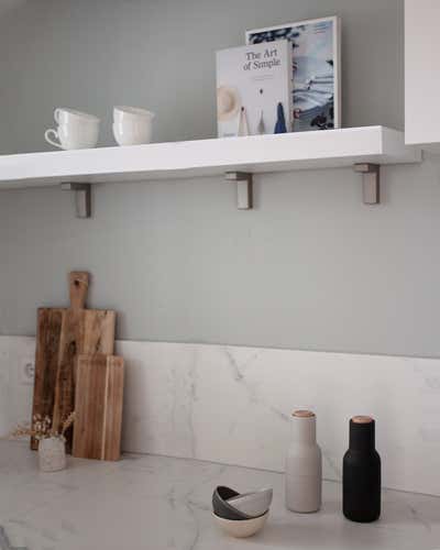  Country Scandinavian Apartment Kitchen. Apartment MS by ZWEI Design.