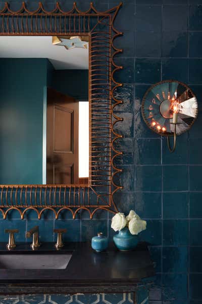  Mediterranean Moroccan Bathroom. Los Angeles Renovation by Julia Baum Interiors.