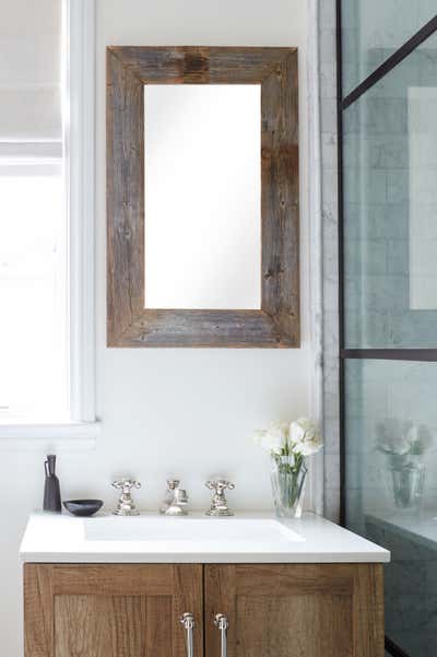  Mediterranean Family Home Bathroom. Los Angeles Renovation by Julia Baum Interiors.