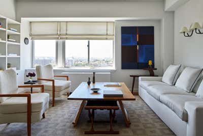  Mid-Century Modern Apartment Living Room. Boerum Hill Duplex by Julia Baum Interiors.