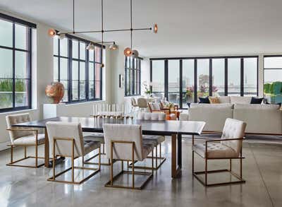 Contemporary Apartment Dining Room. Chicago Loft by Butter and Eggs.