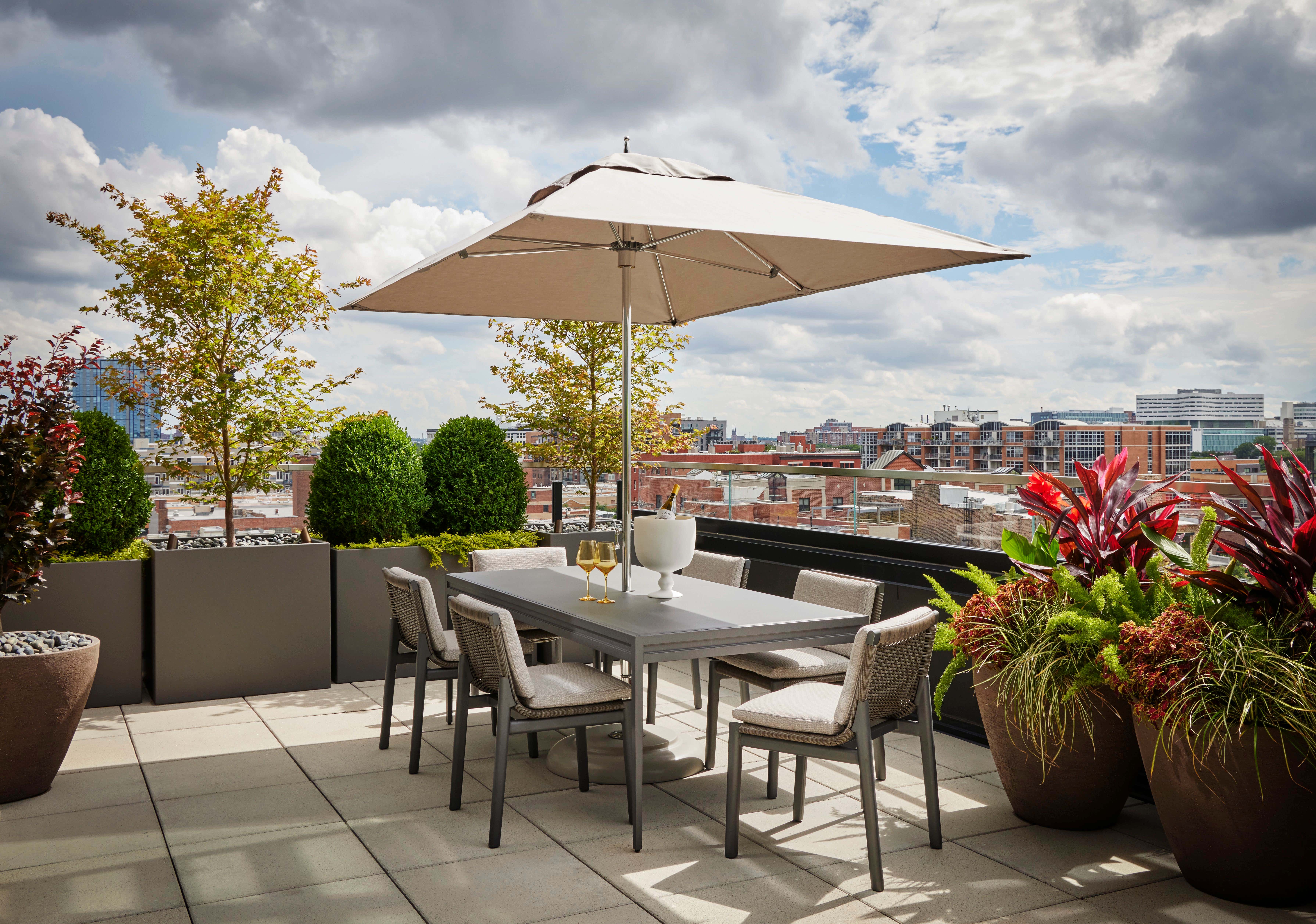 Contemporary Patio and Deck