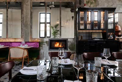  Eclectic Restaurant Dining Room. Lore Bistro by Marit Ilison Creative Atelier.