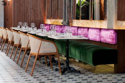  Eclectic Traditional Restaurant Dining Room. Lore Bistro by Marit Ilison Creative Atelier.