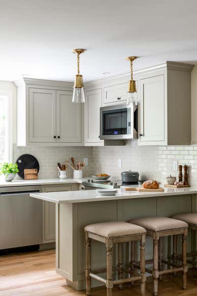  Transitional Family Home Kitchen. New England Kitchen Renovation by Seviva Design.