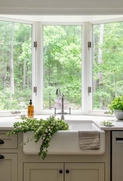  Rustic Family Home Kitchen. New England Kitchen Renovation by Seviva Design.