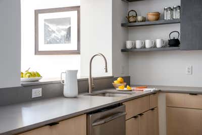 Minimalist Family Home Kitchen. Boston Renovation by Seviva Design.