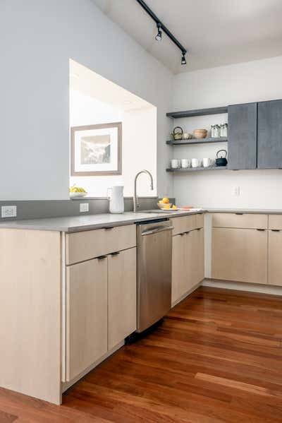 Minimalist Family Home Kitchen. Boston Renovation by Seviva Design.