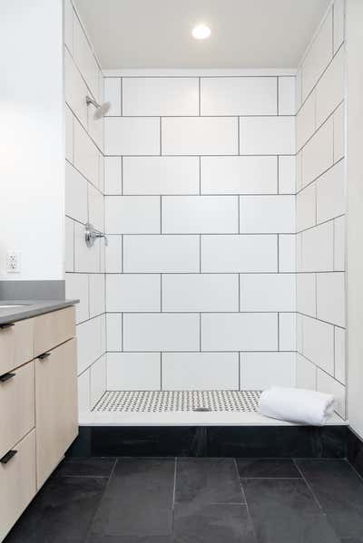  Minimalist Family Home Bathroom. Boston Renovation by Seviva Design.