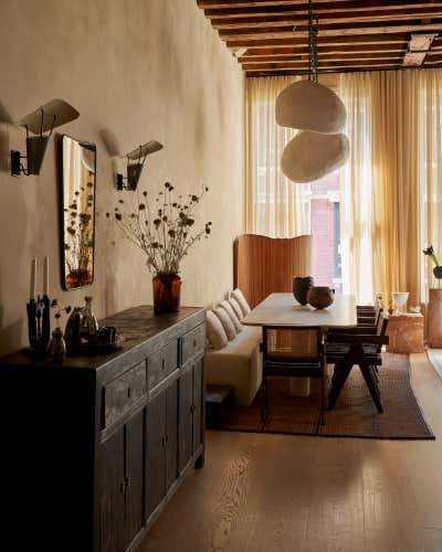  Minimalist Rustic Dining Room. Soho Loft by LP Creative.