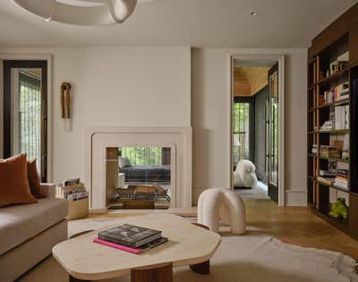  Transitional French Family Home Living Room. Moore Park by Elizabeth Metcalfe Design.