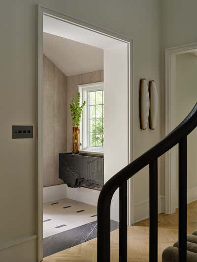  Transitional Family Home Entry and Hall. Moore Park by Elizabeth Metcalfe Design.