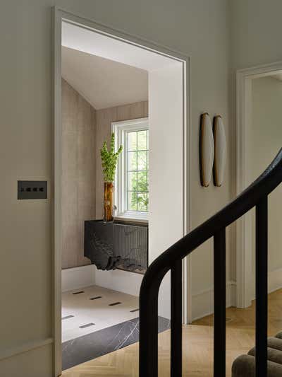  Art Deco Family Home Entry and Hall. Moore Park by Elizabeth Metcalfe Design.