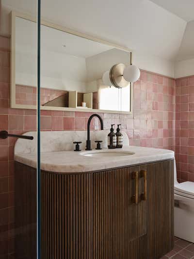  Eclectic Art Deco Family Home Bathroom. Moore Park by Elizabeth Metcalfe Design.
