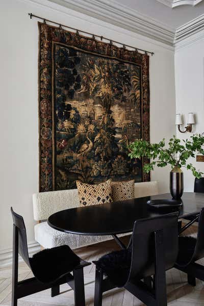  Traditional Family Home Dining Room. Fort Green Townhouse by Chused & Co.