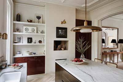  Art Deco Family Home Kitchen. Fort Green Townhouse by Chused & Co.