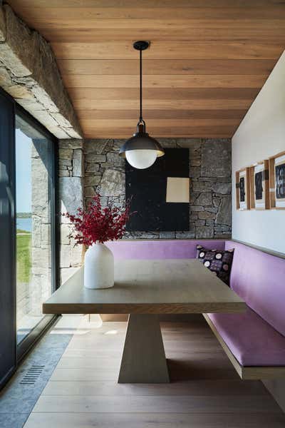  Minimalist Organic Beach House Dining Room. Signal Hill by Chused & Co.
