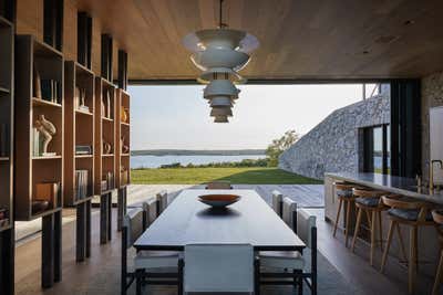 Industrial Beach House Dining Room. Signal Hill by Chused & Co.