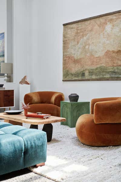  Rustic Scandinavian Living Room. Factory Loft by Chused & Co.
