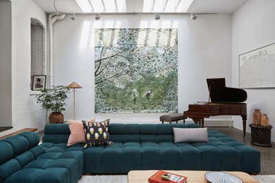  Mid-Century Modern Living Room. Factory Loft by Chused & Co.