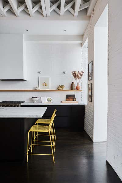 Mid-Century Modern Kitchen. Factory Loft by Chused & Co.