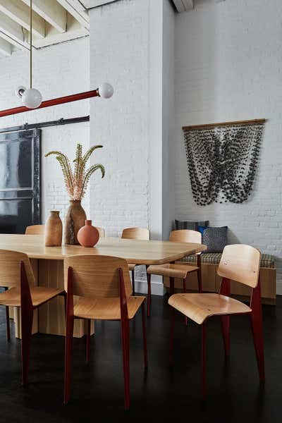  Rustic Industrial Dining Room. Factory Loft by Chused & Co.