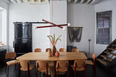  Organic Rustic Dining Room. Factory Loft by Chused & Co.